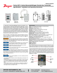Thumbnail of document Manual - GSTA/GSTC Carbon Monixide/Nitrogen Dioxide Gas Transmitter